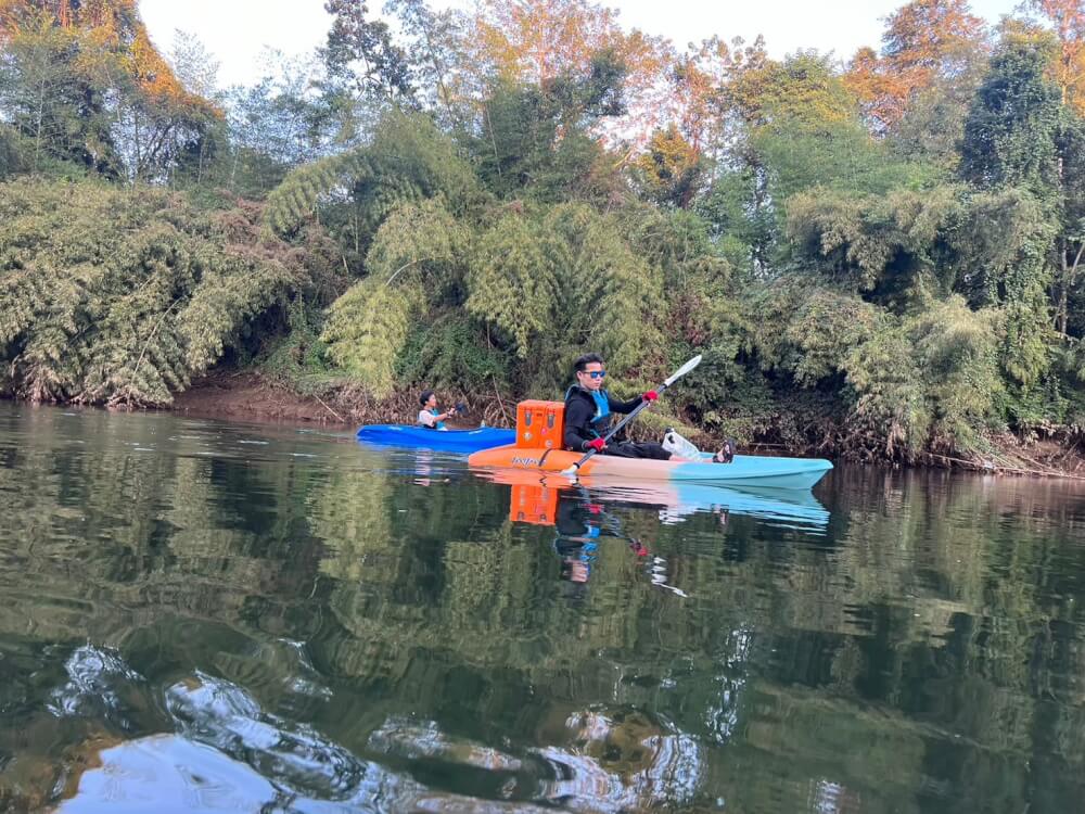 เรือคายัค 1 ที่นั่ง FEELFREE รุ่น EVEREST สี MINT/ORANGE